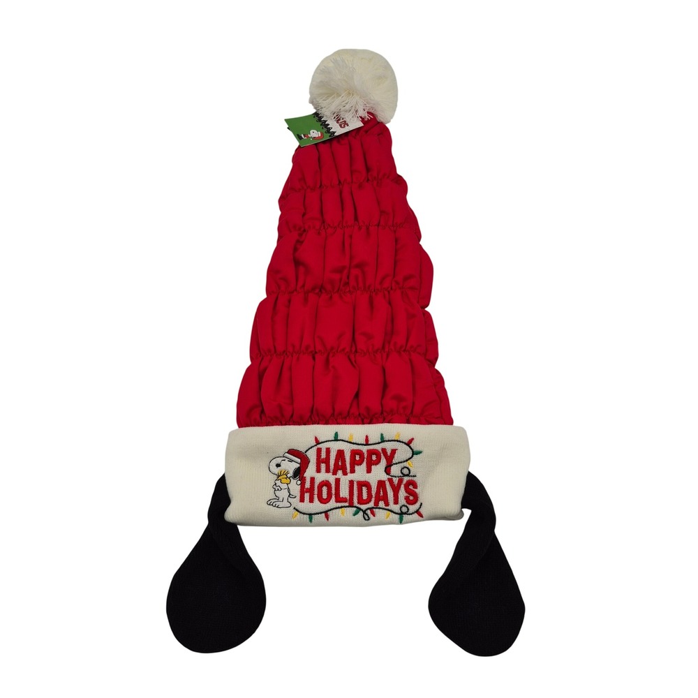 Peanuts Snoopy Ears Puffer Santa Claus Hat Berkshire Fashions Unisex Hot Topic